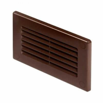Brown Rectangular Duct Closure 204mm x 60mm Hydroponics Aeration Grill