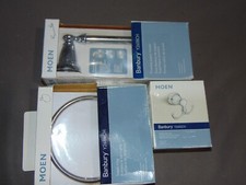 MOEN Kit Set Bathroom Hardware Chrome Towel Ring Paper Holder Double Robe Hook
