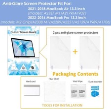 Glare Screen Protector for 2021-2018 MacBook Air 13 inch Apple M1 2-Pack Anti G