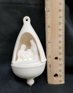 Duncan Ceramic Bisque  Holy Family Ornament Ready to Paint