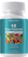 Milamiamor 15 Day Gut & Colon Detox Cleanse - Senna, Psyllium, Non-GMO - 60 Caps