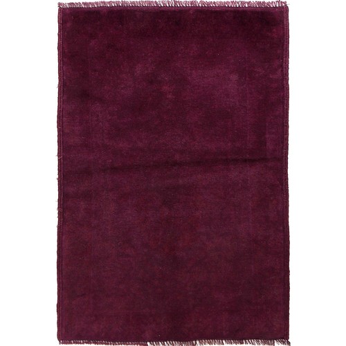 Übergefärbter Wollteppich Handgeknüpft Afghan Paschtun Antik Carpet 4,4x2,9 ft - Bild 2 von 8