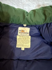 Western Mountaineering Sierra Vintage Goose Down Jacket USA RARE Small Green