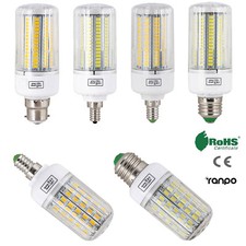 E27 E14 E12 B22 LED Corn Bulb 5730 SMD Light Corn Lamp Incandescent 20W - 160W