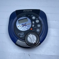 Aiwa Cross X Trainer XP-SP90 Personal Portable CD Player Blue Black 1999 READ 