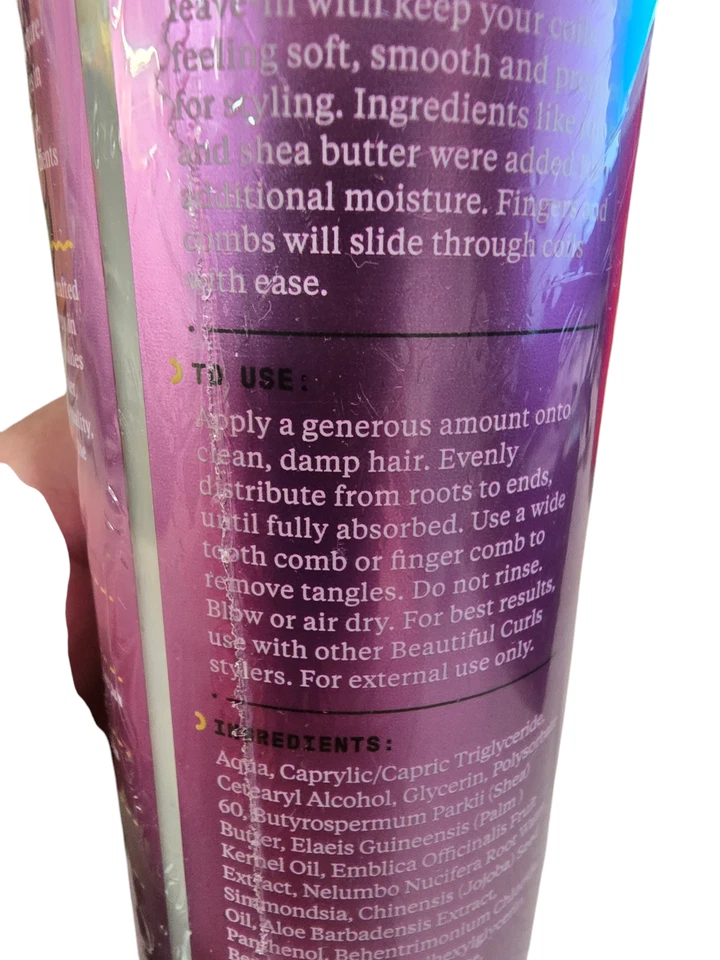 2 x Hermosos Rizos Acondicionador Sin Enjuague Rizos Manteca de Karité 12oz Esculpido Foto 3 de 4