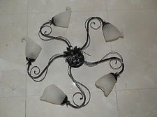 Lustre Plafonnier en Fer À 5