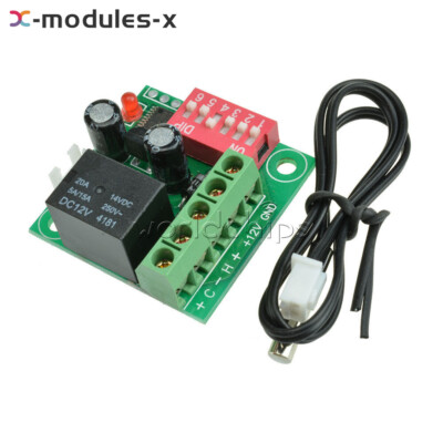 Heat Cool Temp Thermostat Digital Temperature Control Switch W1701 20-90  DC 12V
