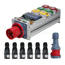 35KW 6-Way Industrial Plug Distribution Box 63A Power Distribution Box for Stage