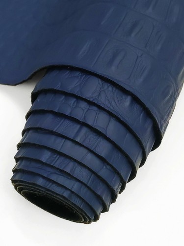 Crocodile Fake Leather Vinyl Fabric GATOR Embossed Texture 54" Wide By The Yard - Picture 81 of 89