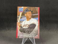 2019 TOPPS UPDATE ORLANDO CEPEDA 150-85 150 YEARS GREATEST SEASONS RED 9/10
