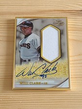 2022 Topps Gold Label Will Clark #GLR-WC Giants Golden Greats Auto Relic #07/25