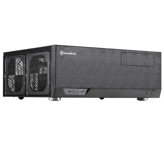 Silverstone  Grandia Series Micro-ATX Quiet  HTPC Case - GD09B (Black) - Image 2 of 4