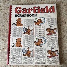 Unused Vintage Garfield Scrapbook Sports Theme 1978