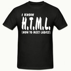 I KNOW HTML T SHIRT, FUNNY NOVELTY MENS T SHIRT,SM-2XL,T SHIRT
