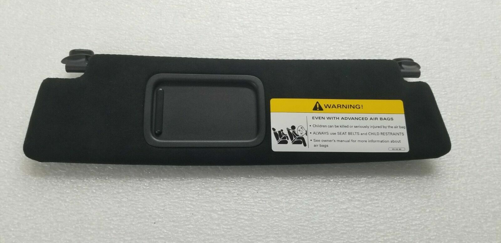 LAMBORGHINI AVENTADOR PASSENGER RIGHT SIDE SUN VISOR ALCANTARA OEM 476857552