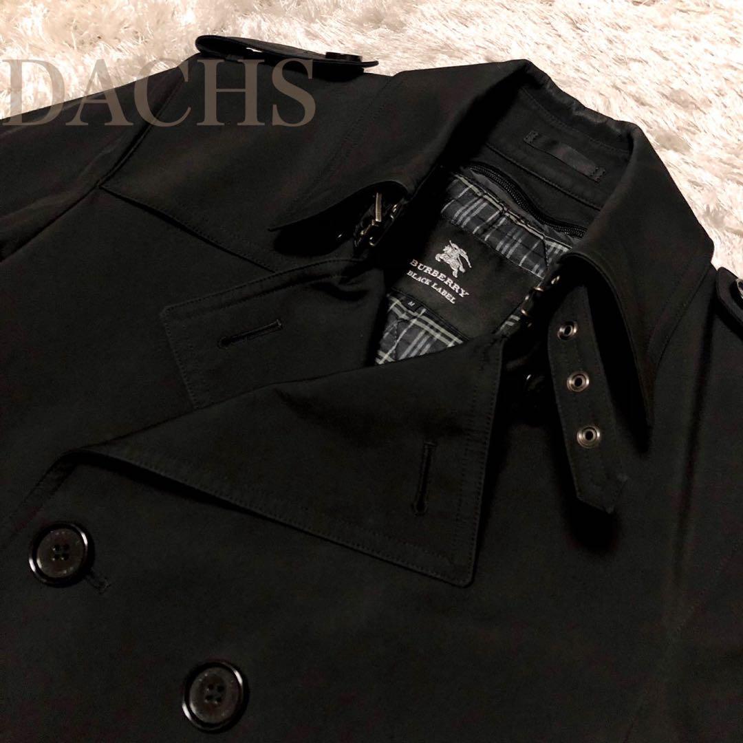 Burberry Black Label Trench Coat Black Polyester With Liner Size M For Men thumbnail 18