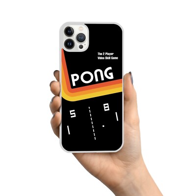 Handyhülle PONG Vintage Videospiel Liebhaber für iPhone X 12 Arcade Retro Gamer Geschenk