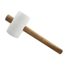 Faithfull FSC White Rubber Mallet 40oz Face Size 85 x 128mm FAIRMWF40FSC