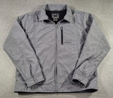 Caterpillar Mens Work Trade Jacket Coat  Medium M Grey Full Zip Pockets Lined