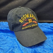 Hogwarts Quidditch World Cup Hat Cap Black Adjustable Harry Potter