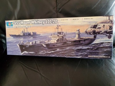 Trumpeter USS Mount Whitney LCC-20 Modellbausatz im Maßstab 1:700.