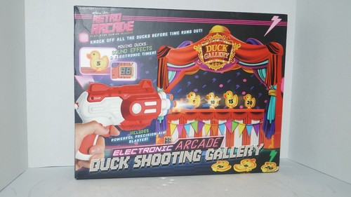 Electronic Arcade Duck Shooting Gallery Carnival Circus Game Foam Darts EXC COND