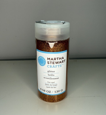 Martha Stewart Crafts Fire Opal Glitter 4.58 oz Jar EK Success New