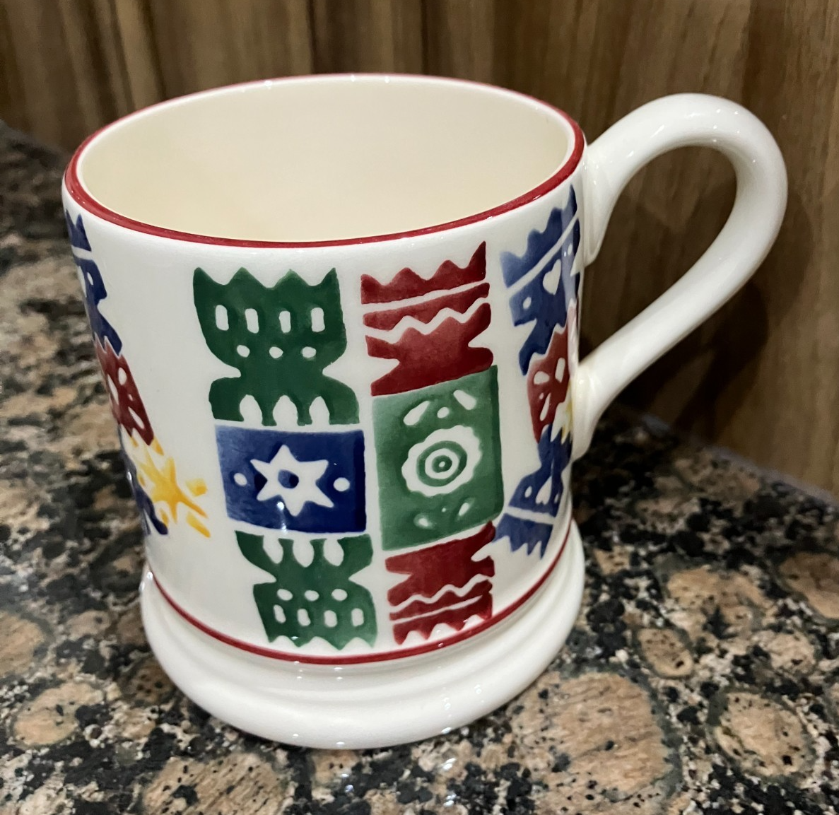 EMMA BRIDGEWATER   CHRISTMAS CRACKERS   1/2PT MUG