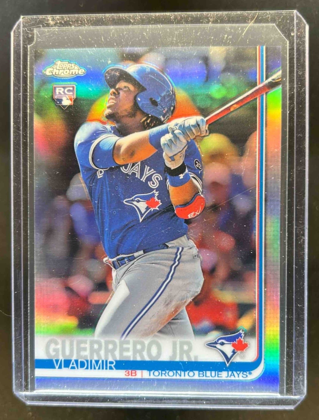 2019 Topps Chrome Vladimir Guerrero Jr. RC Refractor Rookie #201 Blue Jays