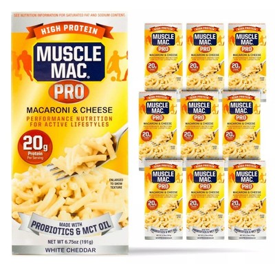 Macaroni & Cheese W/ Probiotics & MTC Oil MUDCLE MAV PRO 20g High Protein READ!