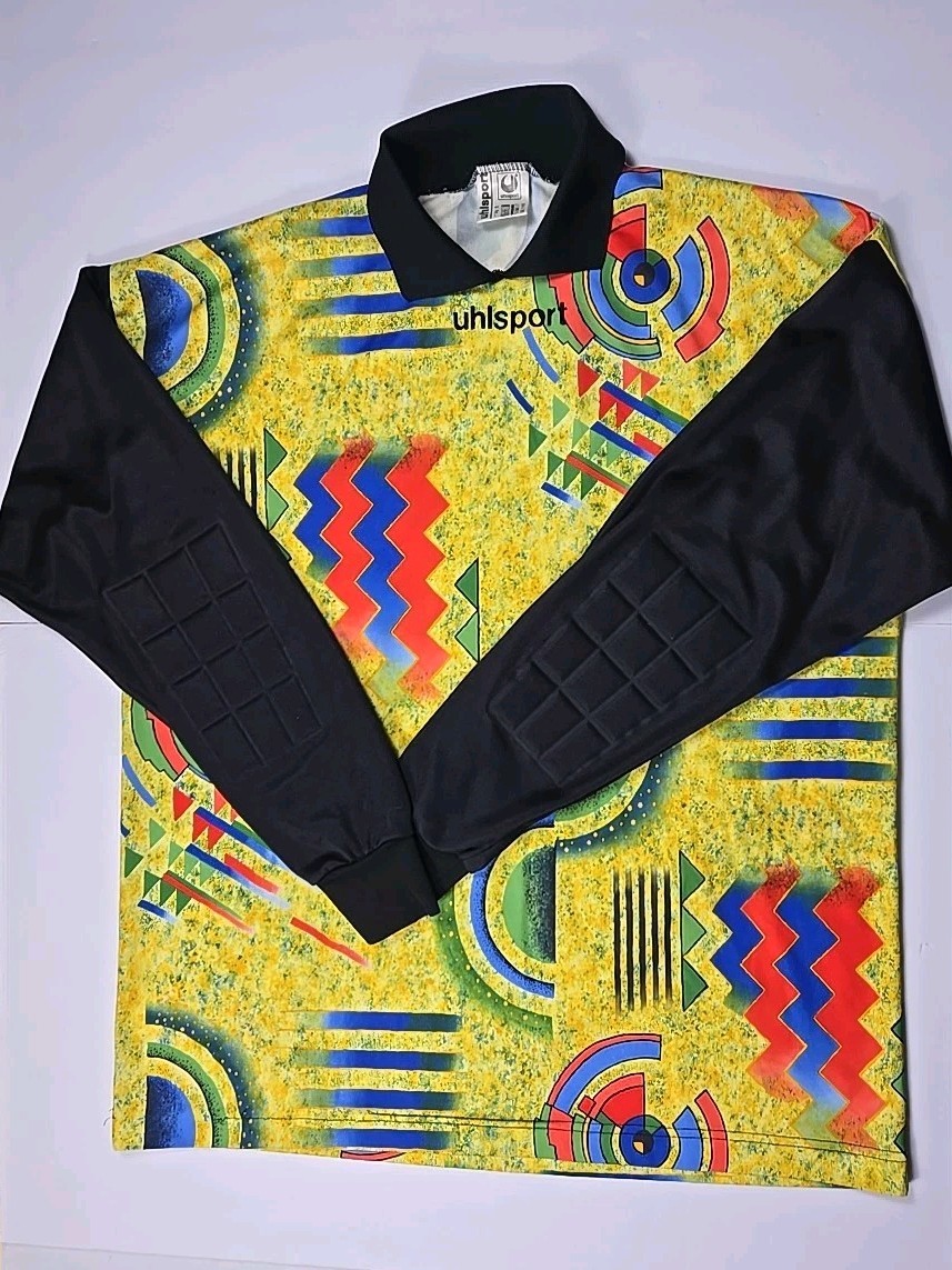 VTG Uhlsport - Mulicolor Arm Padded Long Sleeve Goal Keepers Jersey - Mens L