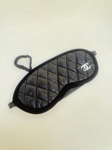 CHANEL  Quilted Sleep Mask Black