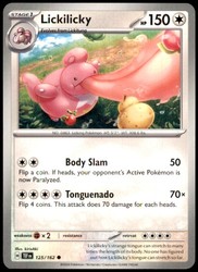 Lickilicky 125/162 Temporal Forces Common Pokemon Card