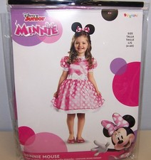 Disguise Disney Minnie Mouse Costume, Size L/G 4-6X , New