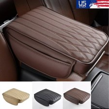 Memory Foam Car Armrest Cushion Mat Auto Center Console Cover With Storage Bag
