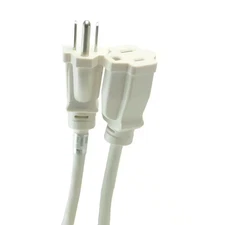 8 Ft. 16/3 Outdoor Extension Cord in White
