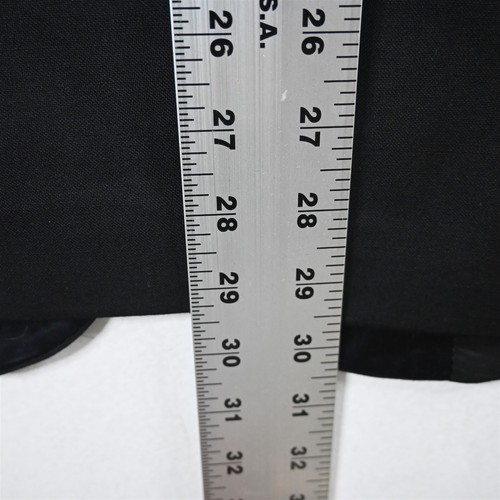 Vtg USA Made 40S Black 100% Wool Mens Blazer Suit Jacket Sport Coat - Picture 11 of 12