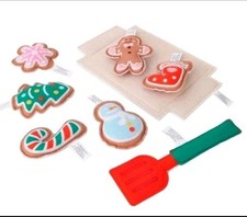 8pc Felt Christmas Cookie Set by Holiday Time BRAND NEW SEALED Kids Holiday Play