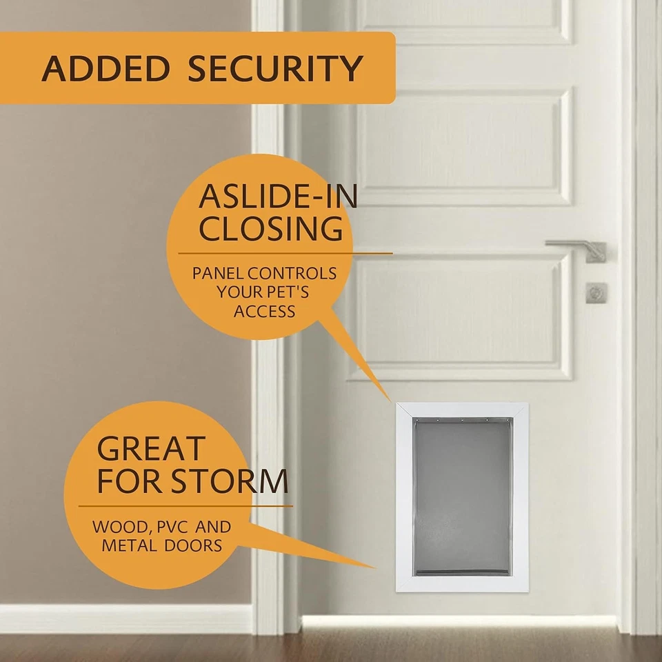 2X Solapa de repuesto para puerta de perro para mascotas medidas seguras 16 7/8" x 10 1/8" PAC11-11039 Foto 4 de 4