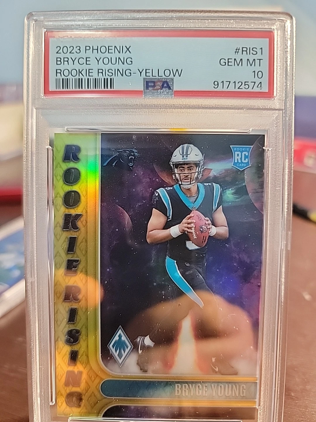 Bryce Young Panini Phoenix Rookie Rising #RIS1 Yellow