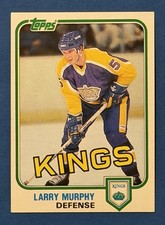 1981-82 Topps Larry Murphy Rookie Card Los Angeles Kings. rookie card picture