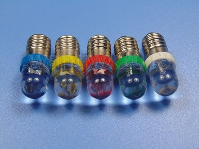 5pcs New 3V 4.5V 5V 6V 6.3V 7V 8V 9V 12V 18V 24V LED Singal Indicator Light Bulb