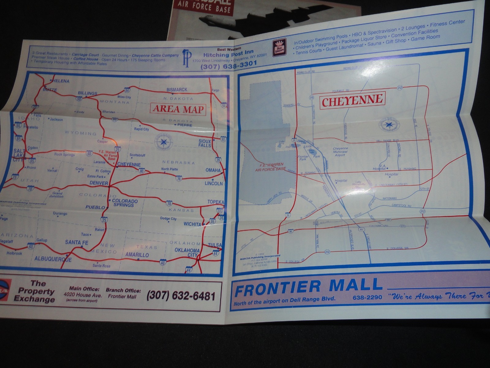 USAF - F.E. Warren WY, Malmstrom MT , Barksdale LA - Base Guides, Maps