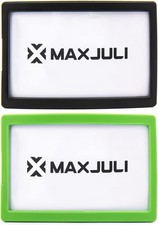 MAXJULI Ski Goggles Pass Holder 2 Pack Black- Green- Black Green