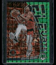 2022-23 Panini Mosaic #15 Scottie Barnes Elevate Mosaic Green Toronto Raptors