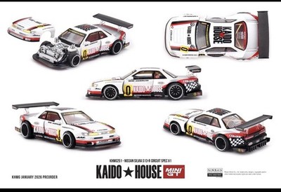 Kaido House X Mini GT Nissan Silvia S13-R Circuit Spec V1 #KHMG251