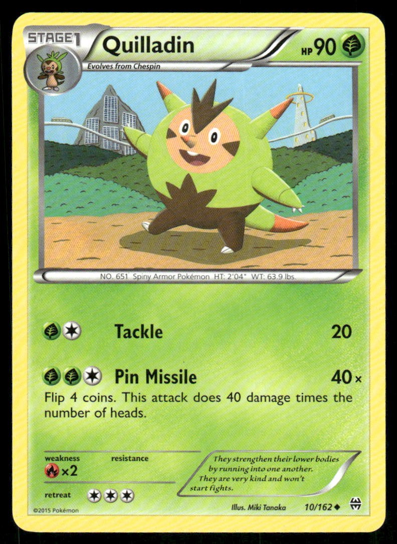Pokemon Cards Quilladin 10/162 BREAKthrough XY Uncommon NM