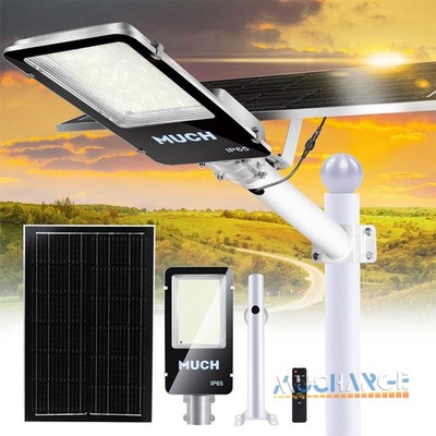 500000000LM Solar Street Lights Outdoor Solar Super Bright Aluminum Lamps + Pole