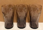 Vintage Coca-Cola Glasses Purple 16 oz Lot of 3 Libbey